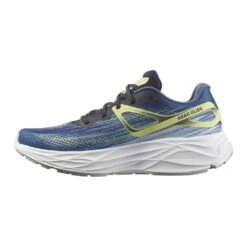 Salomon Men's Aero Glide Running Shoe- Blue Ashes/Dark Sapphire/Sunny Lime- Regular (D) -Gazelle Sports L47049200 e608f10ff40abd98ac04d0abc7269171