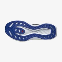 Salomon Men's DRX Bliss Running Shoe - Surf The Web/Safety Yellow/White - Regular (D) -Gazelle Sports L47292500 78ebf788301d1989c1302ffebf249bf5