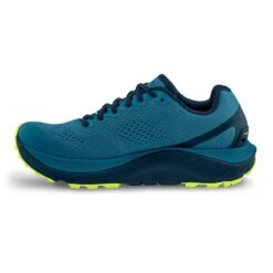 Topo Athletic Men's Ultraventure 3 Trail Shoe- Blue/Lime- Regular (D) -Gazelle Sports M060.Blue Lime 05