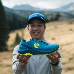 Topo Athletic Men's Ultraventure 3 Trail Shoe- Blue/Lime- Regular (D) -Gazelle Sports M060.Blue Lime 11