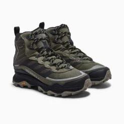 Merrell Men's Moab Speed Thermo Mid Waterproof Hiking Boot - Olive - Regular (D) 13 Merrell Men's Moab Speed Thermo Mid Waterproof Hiking Boot - Olive - Regular (D) -Gazelle Sports MRLM J066915 021621 S21 004 1