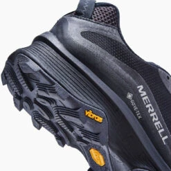 Merrell Men's Moab Speed GoreTEX Hiking Shoe - Black/Asphalt - Regular (D) -Gazelle Sports MRLM J067083 021621 S21 006