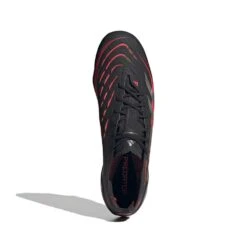 ADIDAS Men's Predator Elite FG Soccer Cleat - Core Black/Grey Four/Lucid Red - Regular (D) -Gazelle Sports Predator Elite Firm Ground Cleats Black ID3878 02 standard