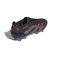 ADIDAS Men's Predator Elite FG Soccer Cleat - Core Black/Grey Four/Lucid Red - Regular (D) -Gazelle Sports Predator Elite Firm Ground Cleats Black ID3878 05 standard