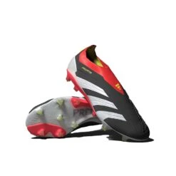 ADIDAS Men's Predator Elite LL FG Soccer Shoe - Core Black/Footwear Whitet/Solar Red - Regular (D)