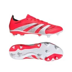 ADIDAS Men's Predator League FG/MG Soccer Cleat - Lucid Red/Ftwr White/Black - Regular (D) -Gazelle Sports Predator League Firm Multi Ground Cleats Red ID3745 HM1