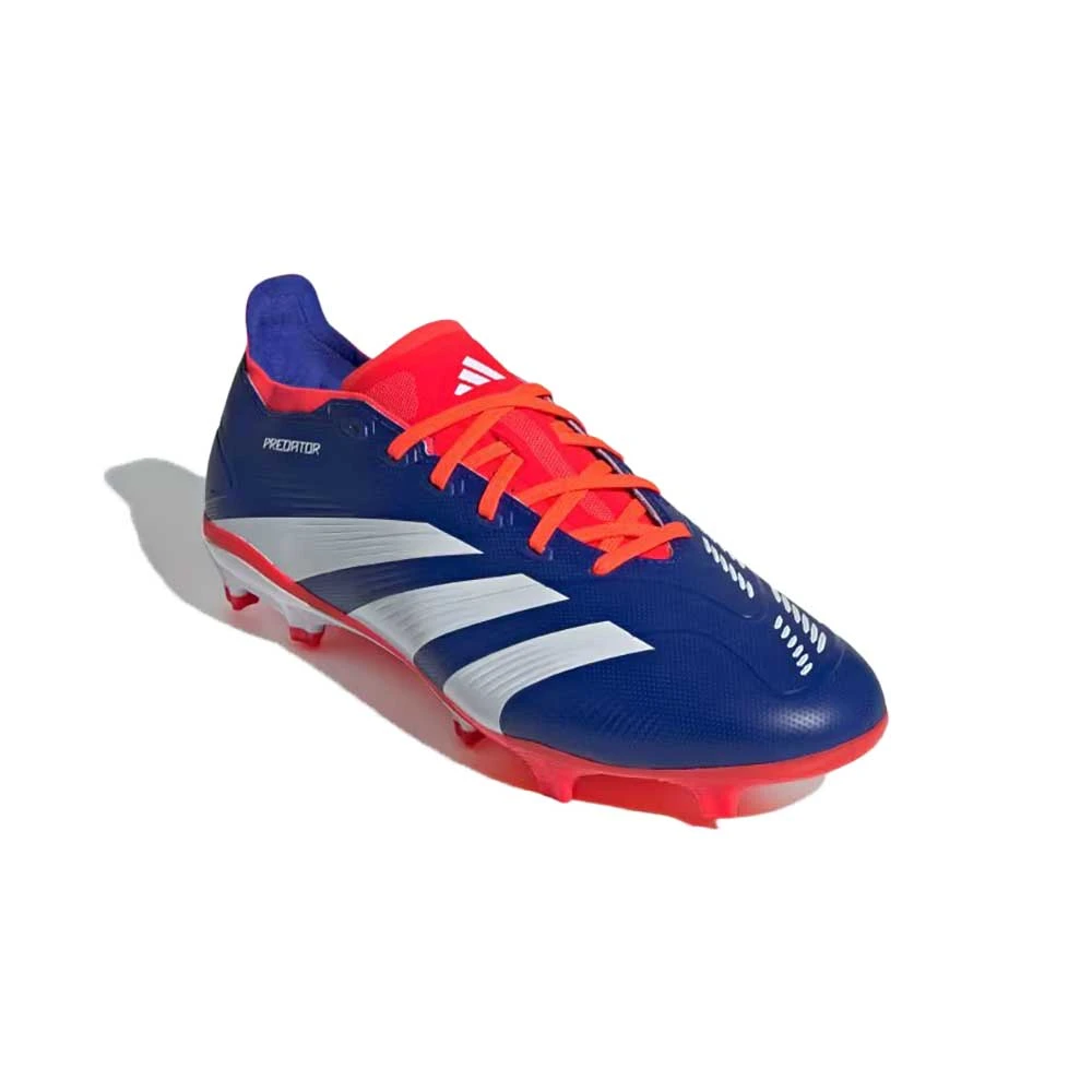 ADIDAS Men's Predator League FG Soccer Cleats - Lucid Blue/Cloud White/Solar Red - Regular (D) 4 ADIDAS Men's Predator League FG Soccer Cleats - Lucid Blue/Cloud White/Solar Red - Regular (D) - Image 2