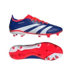 ADIDAS Men's Predator League FG Soccer Cleats - Lucid Blue/Cloud White/Solar Red - Regular (D) 17 ADIDAS Men's Predator League FG Soccer Cleats - Lucid Blue/Cloud White/Solar Red - Regular (D) -Gazelle Sports Predator League Firm Ground Soccer Cleats Blue IF6348 22 model
