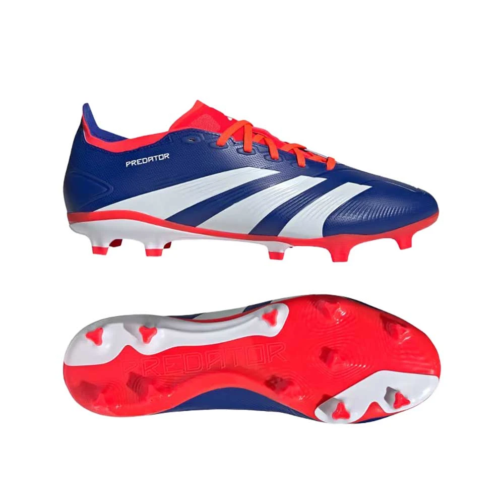 ADIDAS Men's Predator League FG Soccer Cleats - Lucid Blue/Cloud White/Solar Red - Regular (D) 10 ADIDAS Men's Predator League FG Soccer Cleats - Lucid Blue/Cloud White/Solar Red - Regular (D) - Image 8