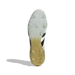 ADIDAS Predator Pro FG Soccer Shoe - Cloud White/Core Black/Gold Metallic - Regular (D) -Gazelle Sports Predator Pro Firm Ground Boots White JI1194 03 standard