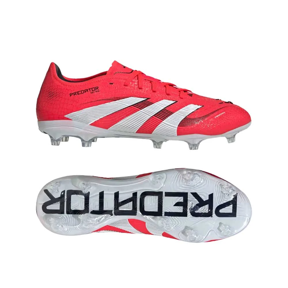 ADIDAS Men's Predator Pro FG Soccer Cleat - Lucid Red/Cloud White/Black - Regular (D) 8 ADIDAS Men's Predator Pro FG Soccer Cleat - Lucid Red/Cloud White/Black - Regular (D) - Image 6
