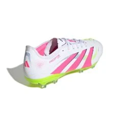 ADIDAS Men's Predator Pro FG Soccer Cleat - Cloud White/Lucid Pink/Lucid Lemon - Regular (D) -Gazelle Sports Predator Pro Firm Ground Cleats White ID3855 05 standard