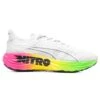 Men's Foreverrun Nitro Futrograde Running Shoe- Puma White/Green Gecko- Regular (D) -Gazelle Sports Puma Foreverrun Nitro Futrograde White Green Gecko 380005 02 04 16 23 Feature VR