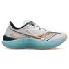 Saucony Men's Endorphin Pro 3 Racing Shoe- Fog/ViZiOrange- Regular (D)