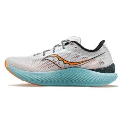 Saucony Men's Endorphin Pro 3 Racing Shoe- Fog/ViZiOrange- Regular (D) 9 Saucony Men's Endorphin Pro 3 Racing Shoe- Fog/ViZiOrange- Regular (D) -Gazelle Sports S20755 25 2