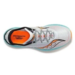 Saucony Men's Endorphin Pro 3 Racing Shoe- Fog/ViZiOrange- Regular (D) 10 Saucony Men's Endorphin Pro 3 Racing Shoe- Fog/ViZiOrange- Regular (D) -Gazelle Sports S20755 25 3