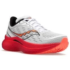 Saucony Men's Endorphin Speed 3 Running Shoe- White/Black/Vizi- Regular (D) 9 Saucony Men's Endorphin Speed 3 Running Shoe- White/Black/Vizi- Regular (D) -Gazelle Sports S20756 85 5
