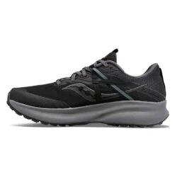 Saucony Men's Ride 15 Tr Gtx Trail Shoe - Black/Charcoal -Gazelle Sports S20799 10 2