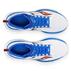 Saucony Men's Ride 17 Running Shoe - White/Cobalt - Regular (D) -Gazelle Sports S20924 105 5