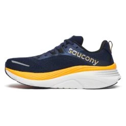 Saucony Men's Hurricane 24 Running Shoe - Navy/Peel - Wide (2E) -Gazelle Sports S20934 211 3
