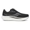 Saucony Men's Ride 18 Running Shoe - Black/White - Regular (D)