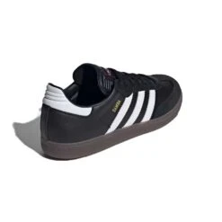 ADIDAS Men's Samba Indoor Soccer Shoe - Core Black/Cloud White/Vivid Red - Regular (D) -Gazelle Sports Samba Indoor Soccer Cleats Black IH6000 05 standard