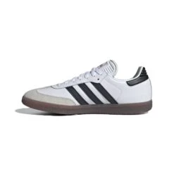 ADIDAS Men's Samba Indoor Soccer Shoe - Cloud White/Core Black/Vivid Red - Regular (D) -Gazelle Sports Samba Indoor Soccer Cleats White IH6001 06 standard