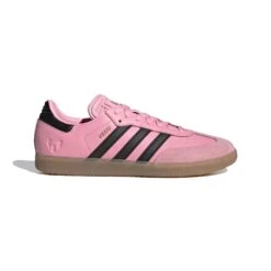 ADIDAS Men's Samba Messi Indoor Soccer Shoe - Light Pink/Core Black/Gum - Regular (D)