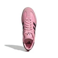 ADIDAS Men's Samba Messi Indoor Soccer Shoe - Light Pink/Core Black/Gum - Regular (D) -Gazelle Sports Samba Messi Cleats Pink JP7844 02 standard