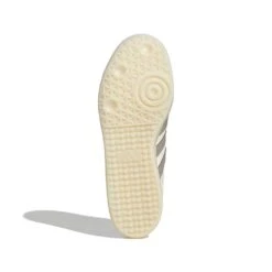 ADIDAS Men's Samba Messi Indoor Soccer Shoe - Cream White/Light Brown/Gold Met - Regular (D) -Gazelle Sports Samba Messi Indoor Soccer Shoes White JQ0266 03 standard