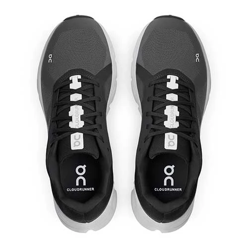 On Running Men's Cloudrunner Running Shoe - Eclipse/Frost - Wide (2E) 6 On Running Men's Cloudrunner Running Shoe - Eclipse/Frost - Wide (2E) - Image 4