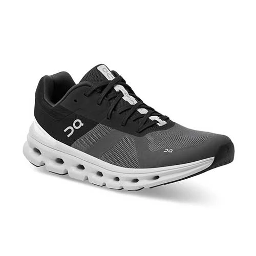 On Running Men's Cloudrunner Running Shoe - Eclipse/Frost - Wide (2E) 4 On Running Men's Cloudrunner Running Shoe - Eclipse/Frost - Wide (2E) - Image 2