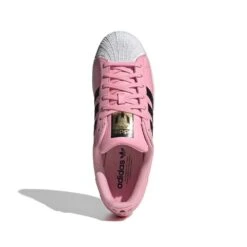 ADIDAS Superstar Messi Lifestyle Shoe - Light Pink/Core Black/Gold Metallic - Regular (D) -Gazelle Sports Superstar Messi Shoes Pink JR1520 02 standard hover