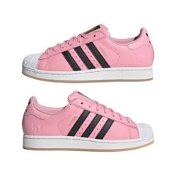 ADIDAS Superstar Messi Lifestyle Shoe - Light Pink/Core Black/Gold Metallic - Regular (D) -Gazelle Sports Superstar Messi Shoes Pink JR1520 09 standard