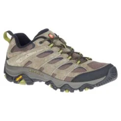 Merrell Men's Moab 3 Hiking Shoe- Walnut/Moss- Wide (2E)