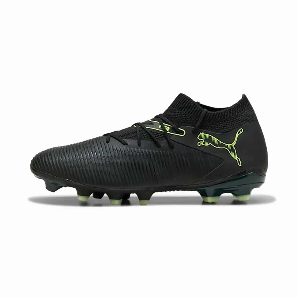 Men's Future 8 Match FG/AG Soccer Cleat - Puma Black/Fizzy Light/Green Terrain - Regular (D) 4 Men's Future 8 Match FG/AG Soccer Cleat - Puma Black/Fizzy Light/Green Terrain - Regular (D) - Image 2