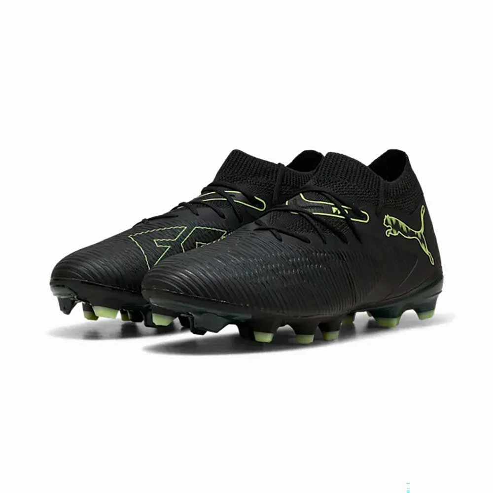 Men's Future 8 Match FG/AG Soccer Cleat - Puma Black/Fizzy Light/Green Terrain - Regular (D) 5 Men's Future 8 Match FG/AG Soccer Cleat - Puma Black/Fizzy Light/Green Terrain - Regular (D) - Image 3