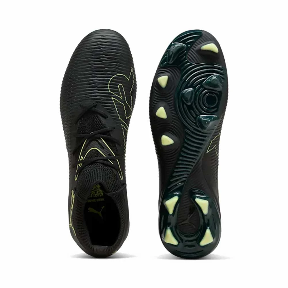 Men's Future 8 Match FG/AG Soccer Cleat - Puma Black/Fizzy Light/Green Terrain - Regular (D) 6 Men's Future 8 Match FG/AG Soccer Cleat - Puma Black/Fizzy Light/Green Terrain - Regular (D) - Image 4