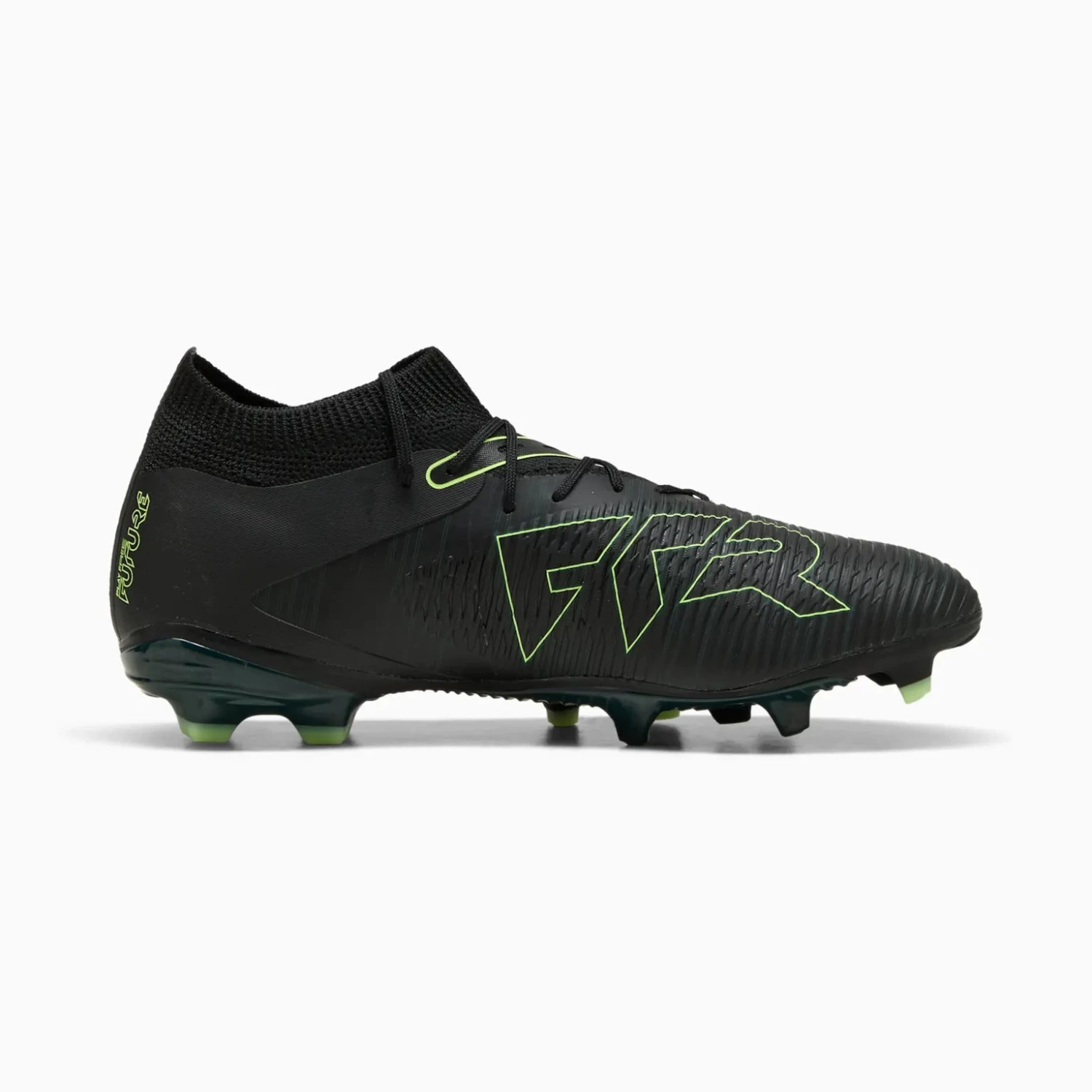 Men's Future 8 Match FG/AG Soccer Cleat - Puma Black/Fizzy Light/Green Terrain - Regular (D) 3 Men's Future 8 Match FG/AG Soccer Cleat - Puma Black/Fizzy Light/Green Terrain - Regular (D)