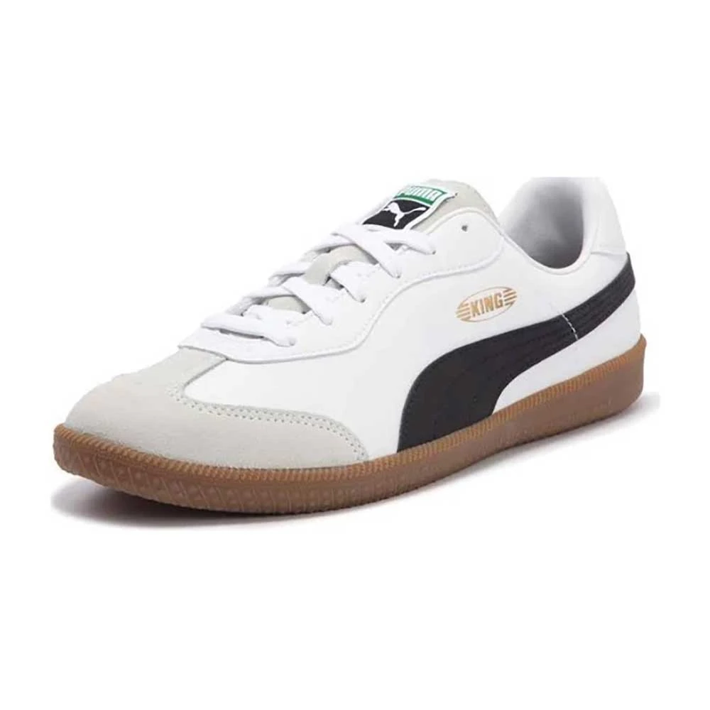 Men's King 21 IT Soccer Shoe - Puma White/Puma Black/Gum - Regular (D) 4 Men's King 21 IT Soccer Shoe - Puma White/Puma Black/Gum - Regular (D) - Image 2