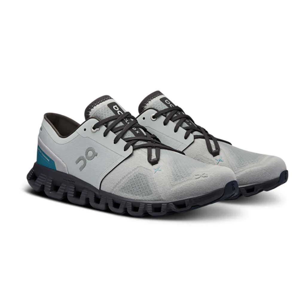 On Running Men's Cloud X 3 Running Shoe - Glacier/Iron - Regular (D) 4 On Running Men's Cloud X 3 Running Shoe - Glacier/Iron - Regular (D) - Image 2