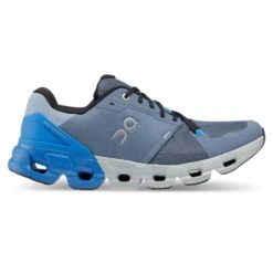 On Running Men's Cloudflyer 4 Running Shoes- Metal/Lapis - Regular (D)