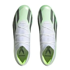 Unisex Adidas X CRAZYFAST.2 FG Soccer Shoe - White, Core Black, Lucid Lemon - Regular (D) -Gazelle Sports zapatos adidas x crazyfast 2 firm ground boots hq4533 ftwwht cblack luclem 0000302546732 4