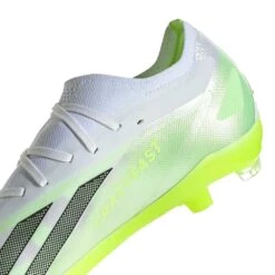 Unisex Adidas X CRAZYFAST.2 FG Soccer Shoe - White, Core Black, Lucid Lemon - Regular (D) -Gazelle Sports zapatos adidas x crazyfast 2 firm ground boots hq4533 ftwwht cblack luclem 0000302546732 5